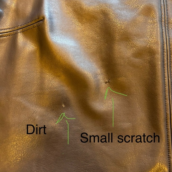 Chico's Navy Faux Leather Front Pointe Tunic size 0 - Picture 8 of 10